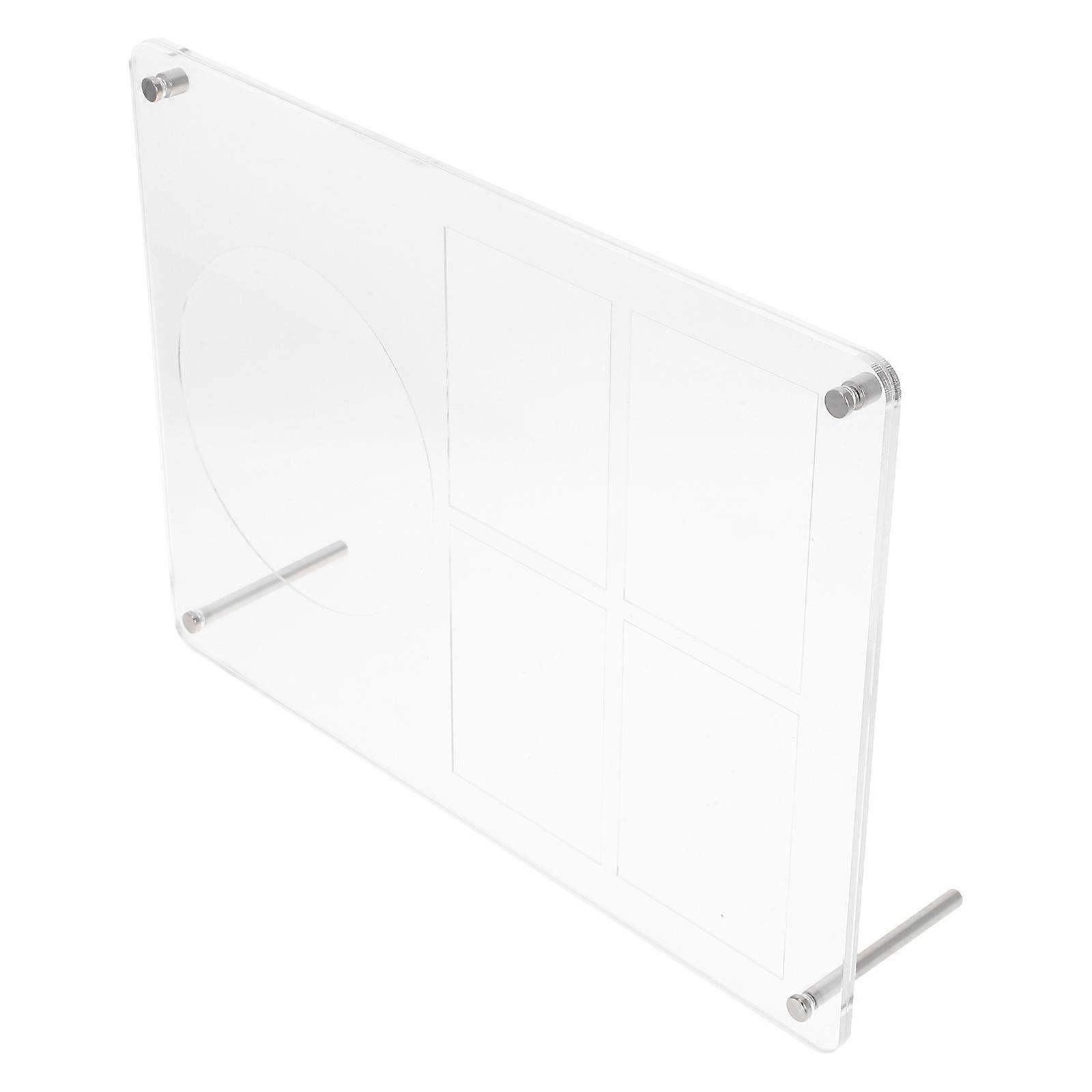 Acrylic Cd Display Stand with Groove Structure for 3Pcs Photocard and Cd