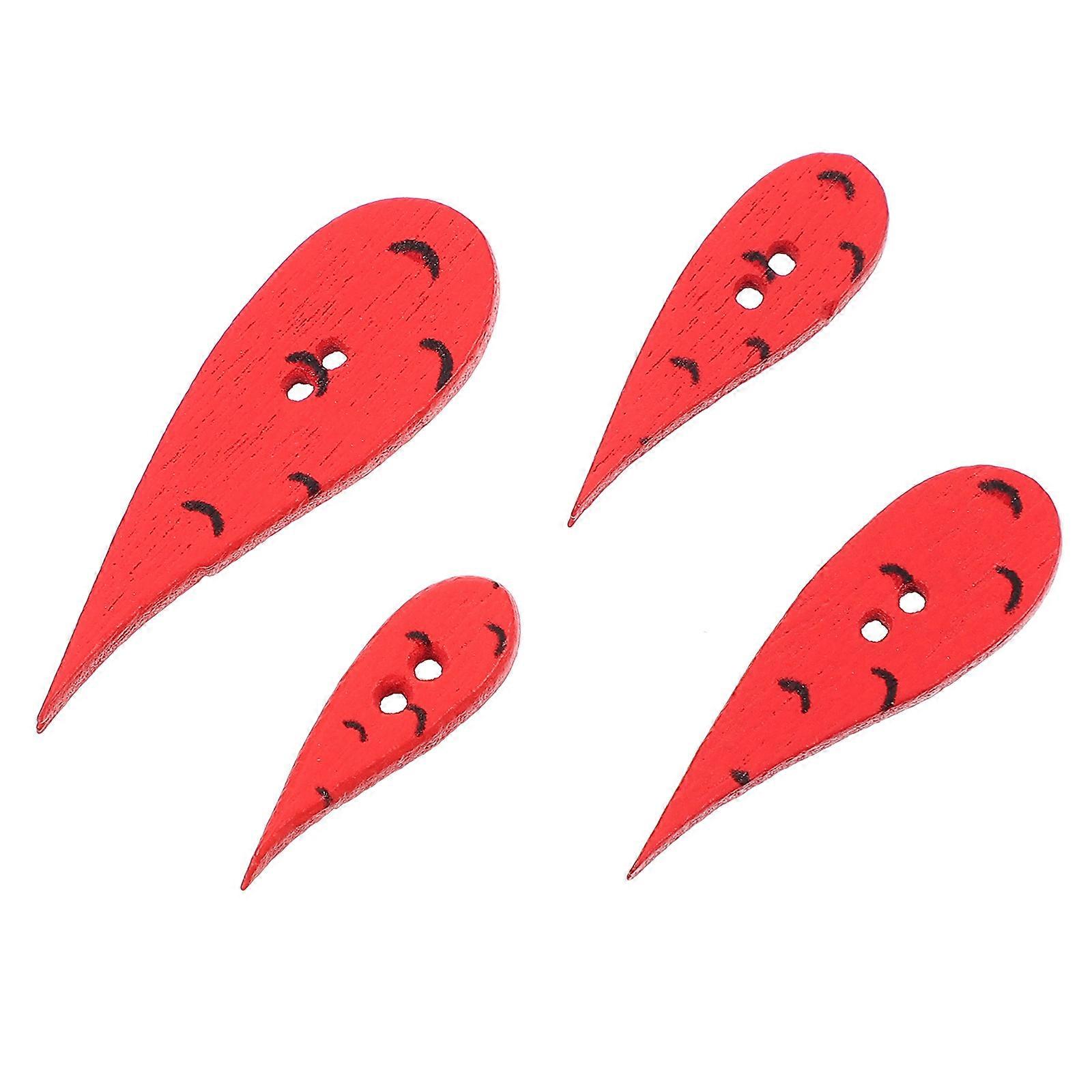 DIY Sewing Buttons Wooden Buttons for Decoration 200Pcs Carrot Shaped