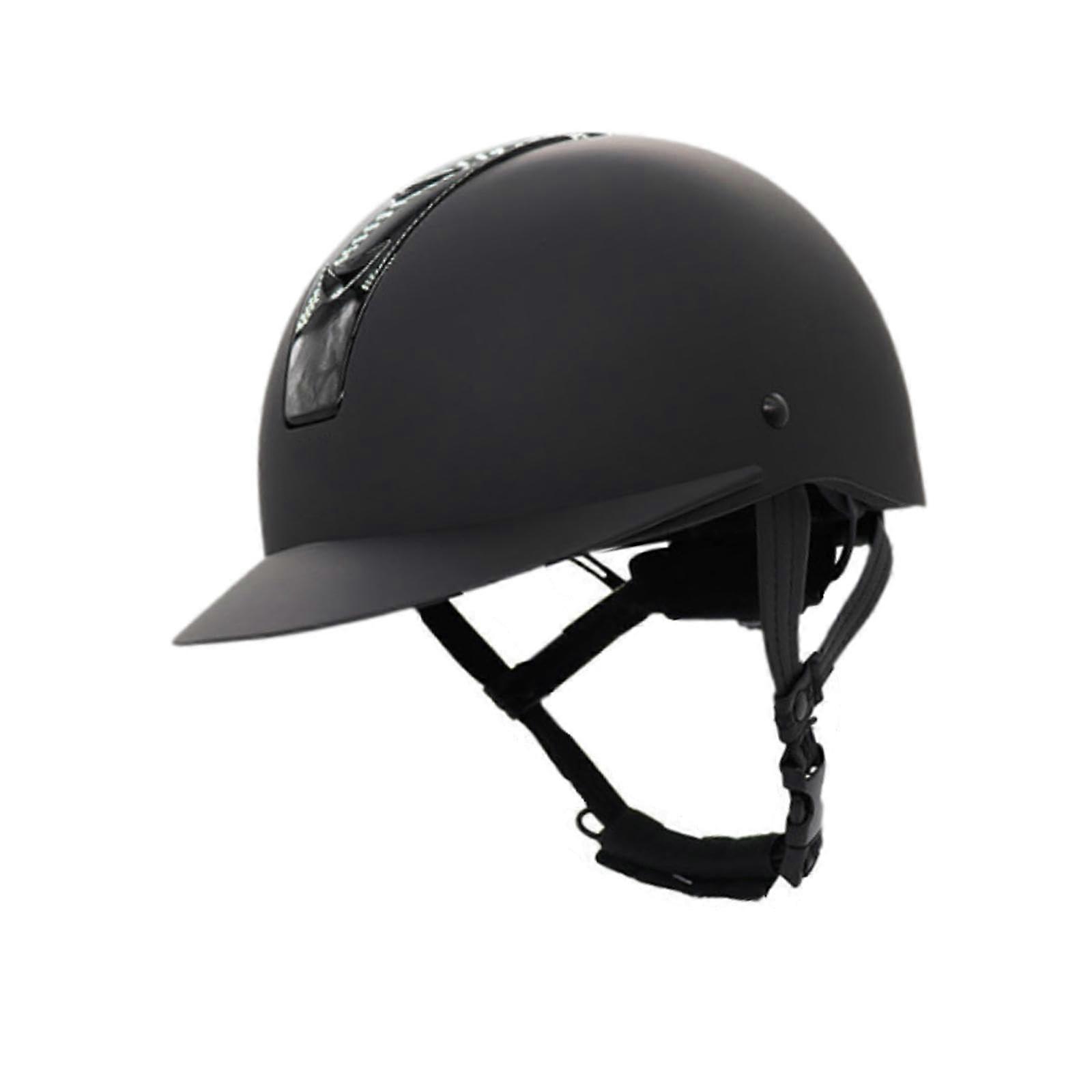 Equestrian Helmet Adjustable Lightweight Professional Pink Black Size S For Horse Riding