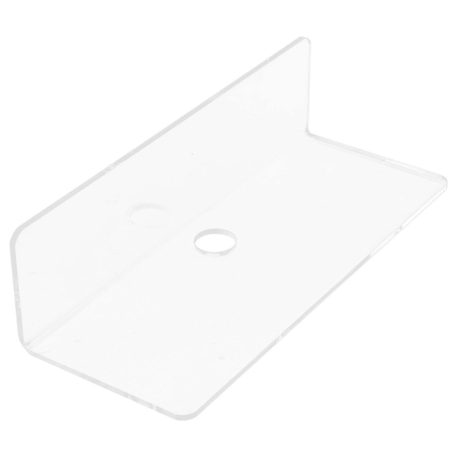 Multifunctional Floating Shelf Acrylic Wall Mounted Storage Rack 5Pcs
