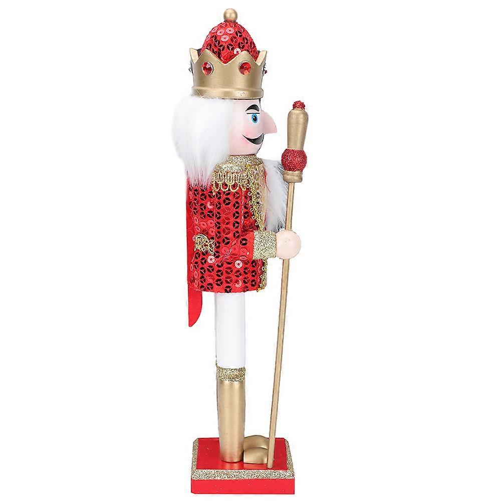Wooden Nutcracker Craft Christmas Nutcracker Decor for 5Pcs Pack