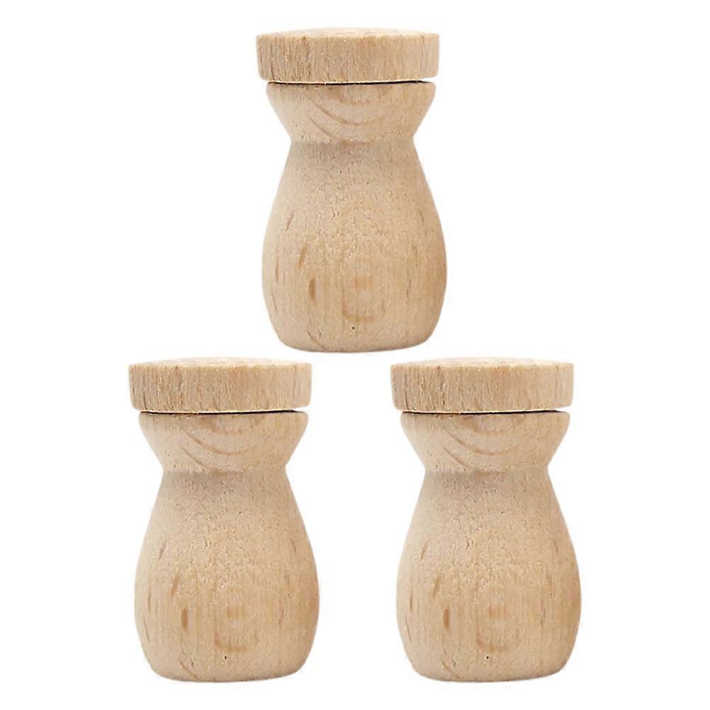 Wood Oil Diffuser Beech Wood Portable Essential Oil Diffuser for Car 15Pcs