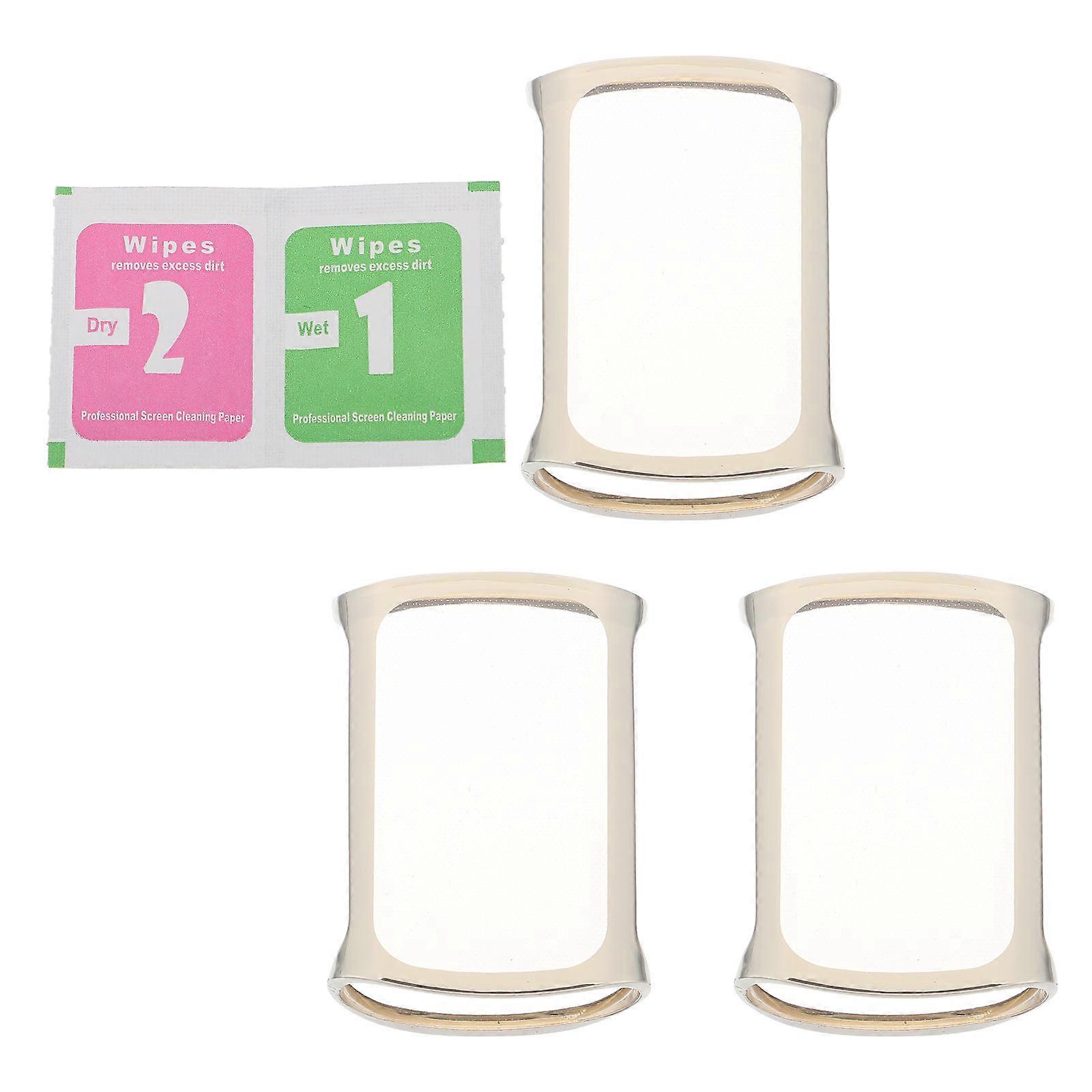 Smartwatch Screen Cover Watch Screen Protector for Protection Use 2Pcs Silver
