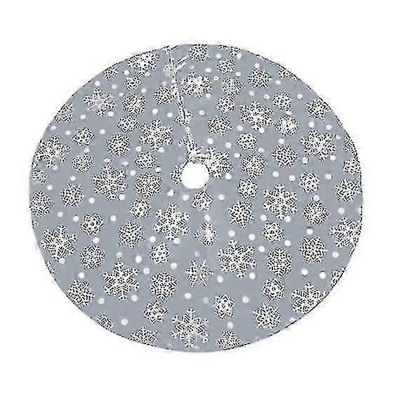 Christmas Tree Skirt Snow Flake Pattern Christmas Decorations Christmas Tree Mat