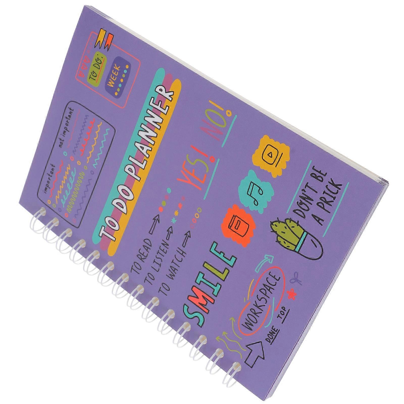 Meeting Notebook Planner Notebooks For Office Workers Adults Flat Smooth Paper 8.25X5.89X0.79IN 1Set