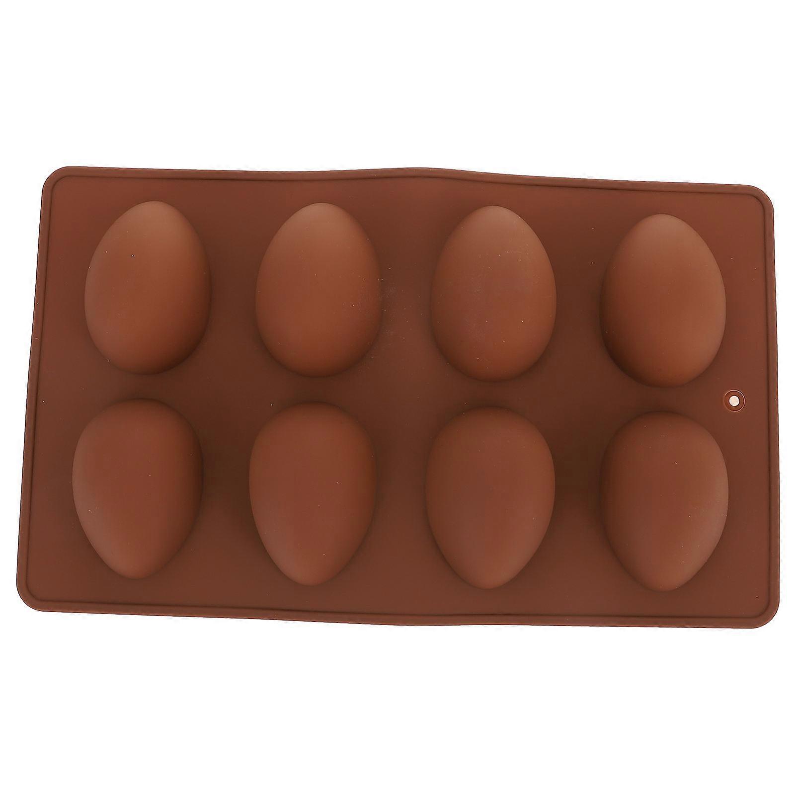 Candy Moulds 2Pcs Silicone Easter Egg Moulds for DIY Chocolate Making