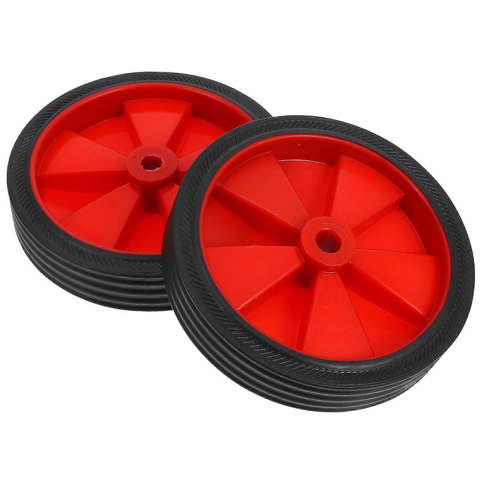 Heavy Duty Air Compressor Wheels Replacement 2Pcs Plastic Caster Set