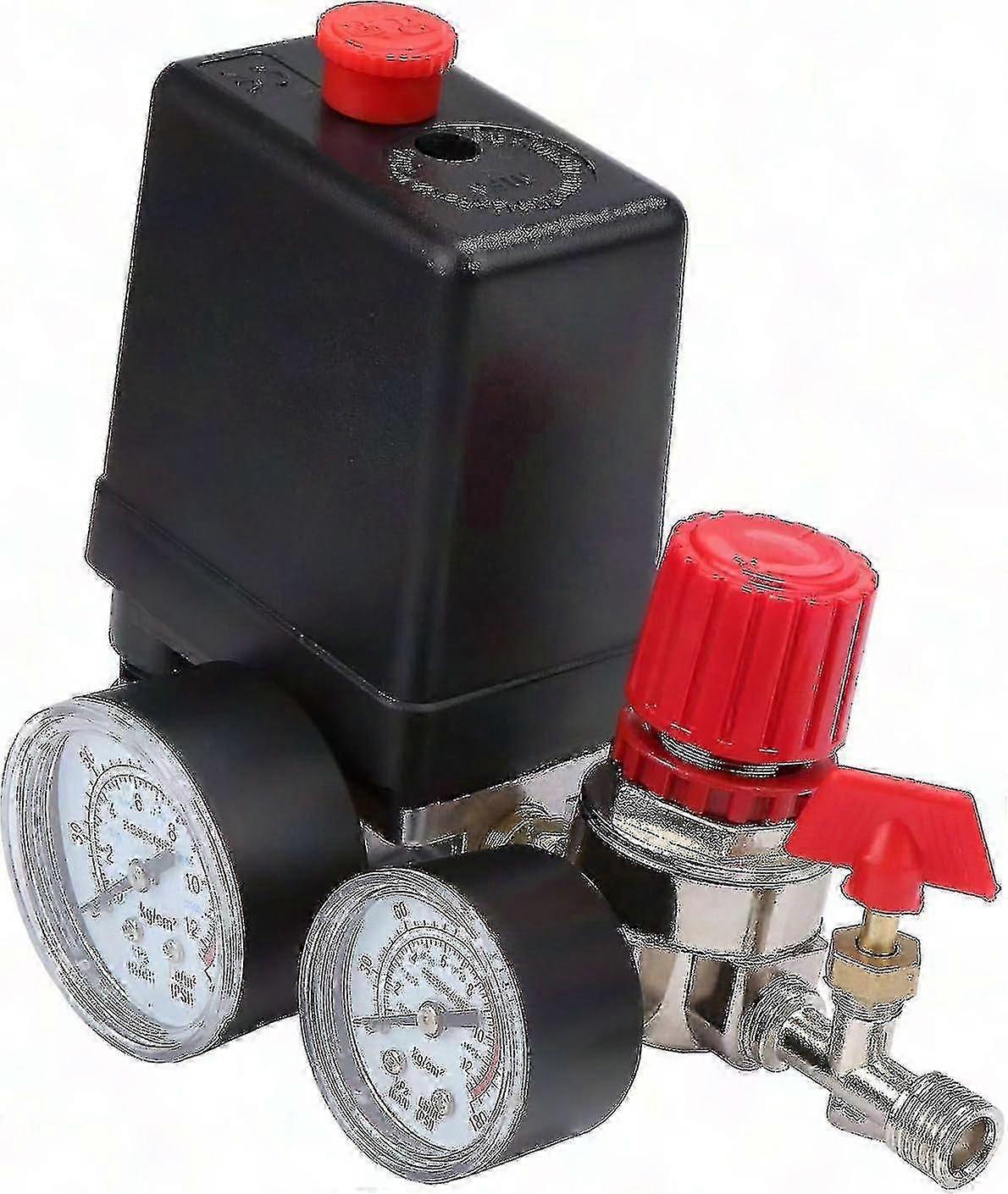 Air Compressor Pressure Switch Valve with Regulator Gauge