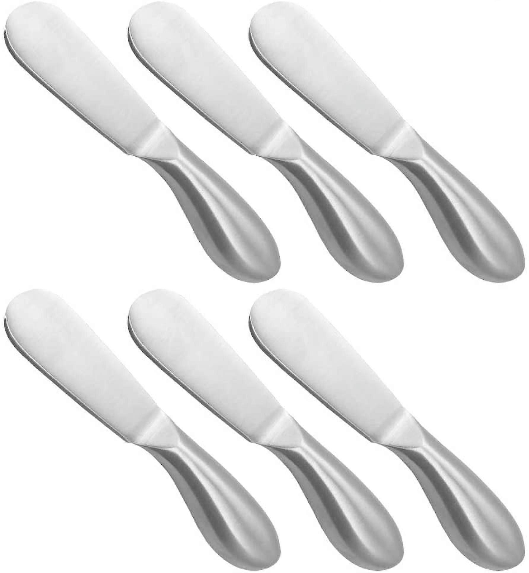 6 Pieces Cheese Spreader Set, Stainless Steel Multipurpose Cheese and Butter Spreader Knives