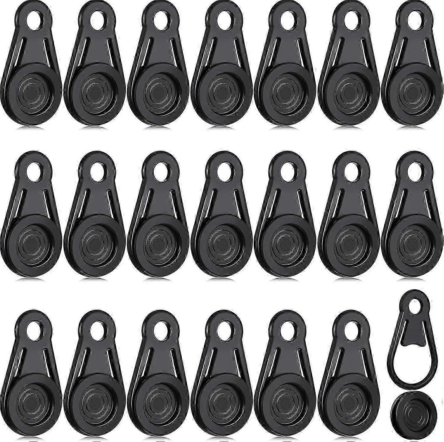 2025 Latest Model 20 Pcs Tarp Clips Heavy Duty Tarp Grabbers Movable s Clip Extra Tie Down Effect
