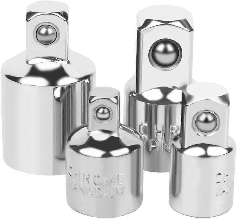 4pcs Ratchet Adapter Socket Adapter Ratchet 1/2 to 3/8-3/8 to 1/2-1/4 to 3/8-3/8 to 1/4 Socket Reducer for Sockets and Bits