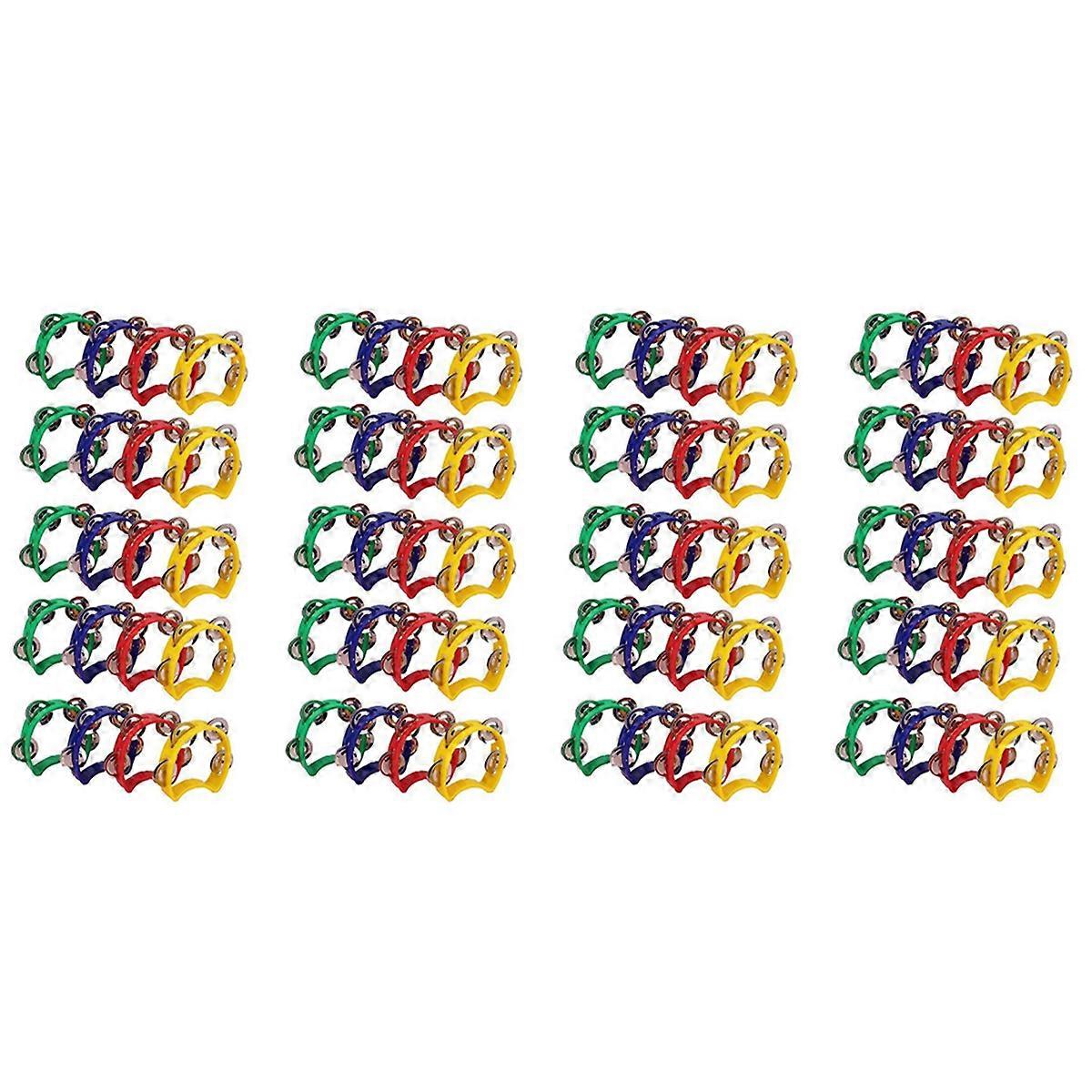 20Pcs Plastic Tambourine Musical Instruments