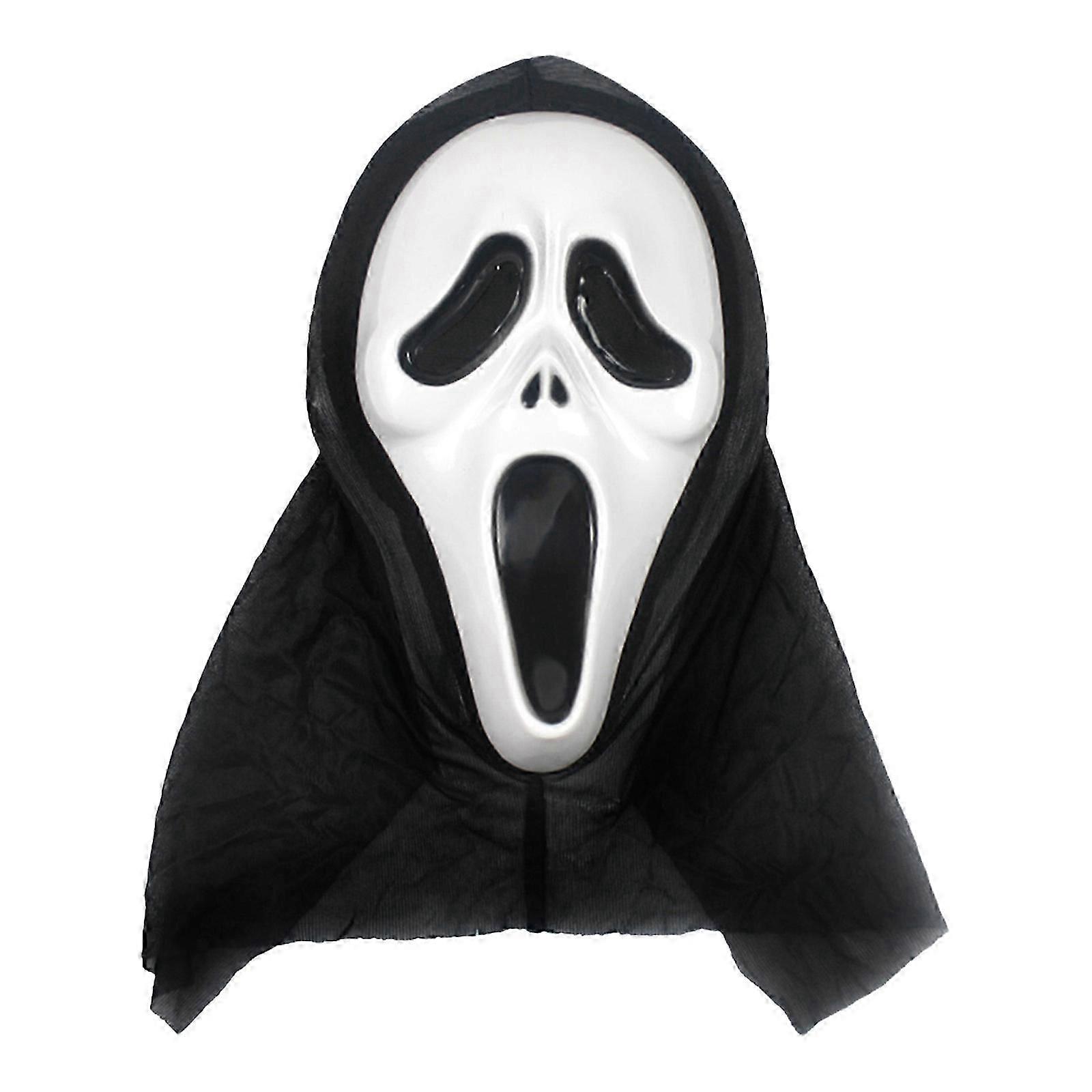 מסכת פנים רפאים מפחידה למבוגרים עם תכריכים לתחפושת אביזרים למסיבה לנשף מסכות קוספליי קרנבל ליל כל הקדושים