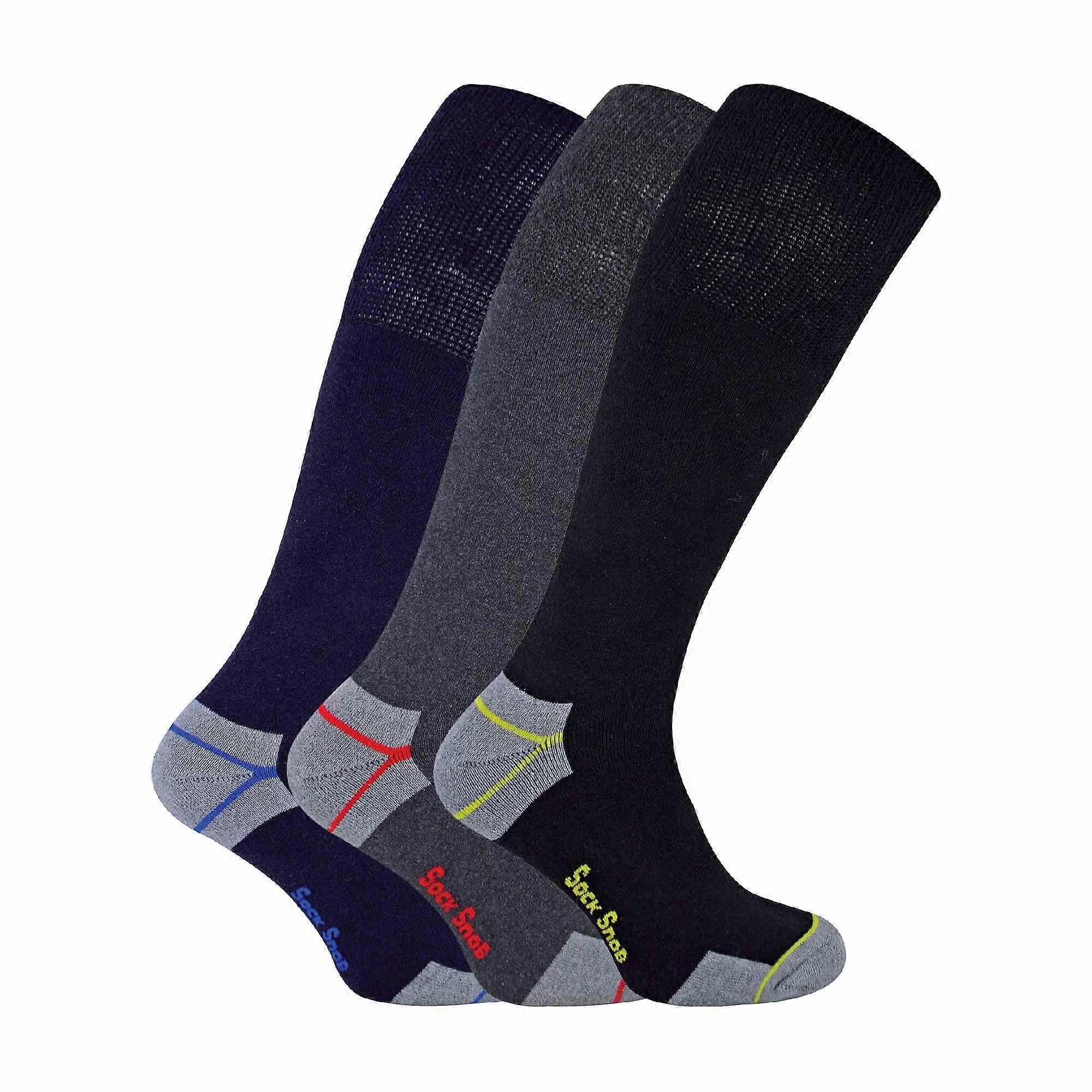 Sock Snob - Mens 6 Pack Knee High Work Socks