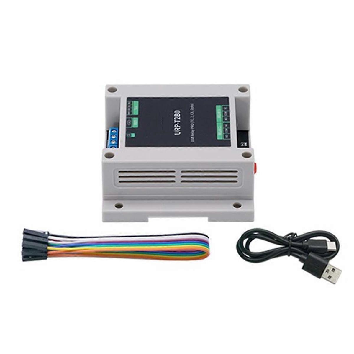 Industrial Control Board USB Relay PRO 2-Way Relay Isolation Rail USB/TTL Control Relay for Automation Application