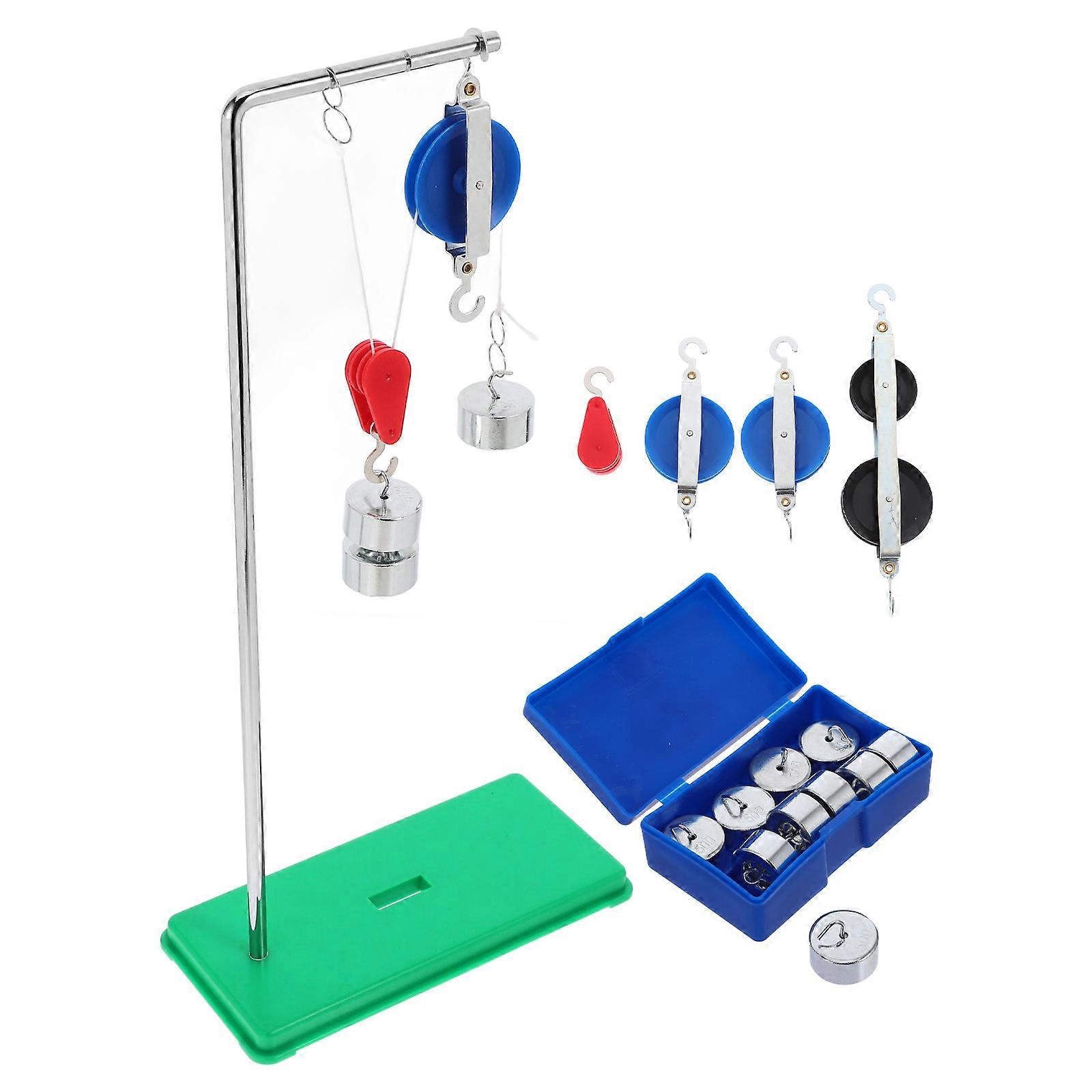 Pulley Block Science Education Kit Physics Teaching Tools for School Science Education Abs Iron Material Teaching Physics 1Set