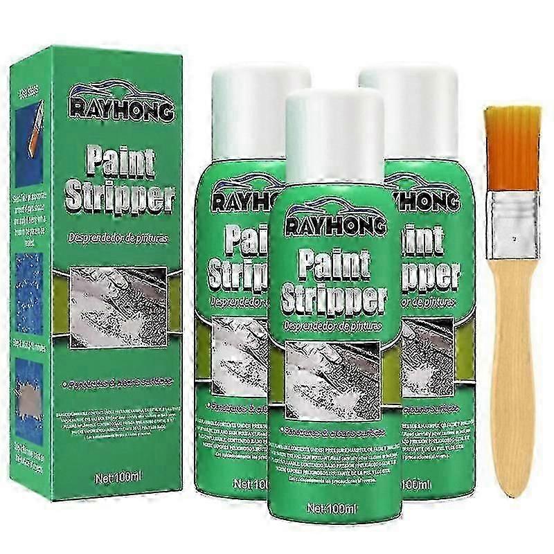 1-3x Bil Färg Remover Metall Yta Färg Stripper Borste Set 100ml Färgborttagning