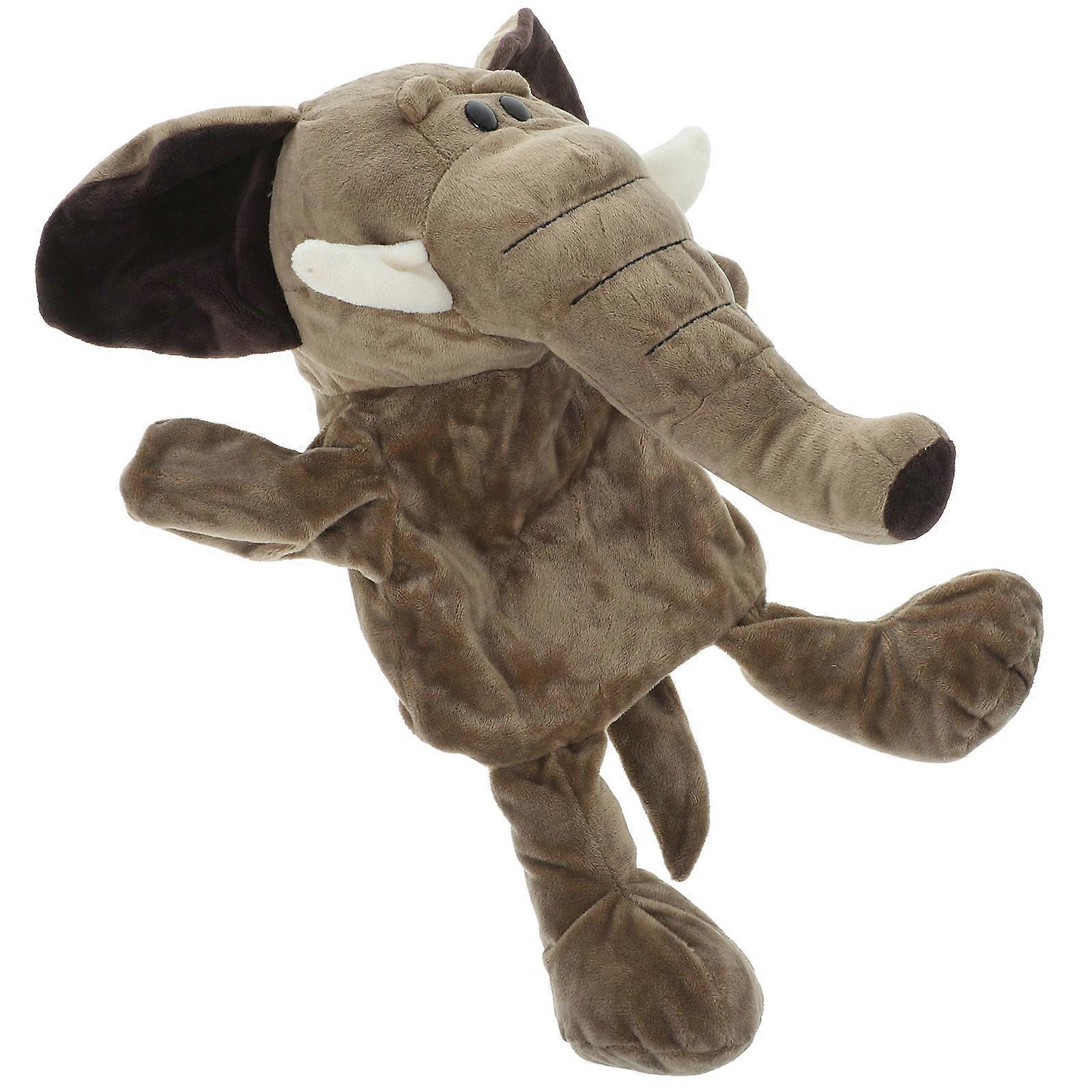 Interactive Storytelling Hand Puppet Toy Featuring Elephant Shape 32X24X24CM Promoting Parent-child Interaction 1Set