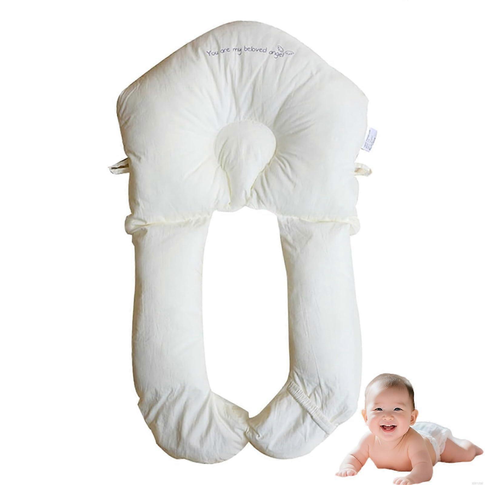 Memory Foam Cot Pillow For Kids 72X45X8CM White Lightweight Breathable Toddler Pillow For Babies