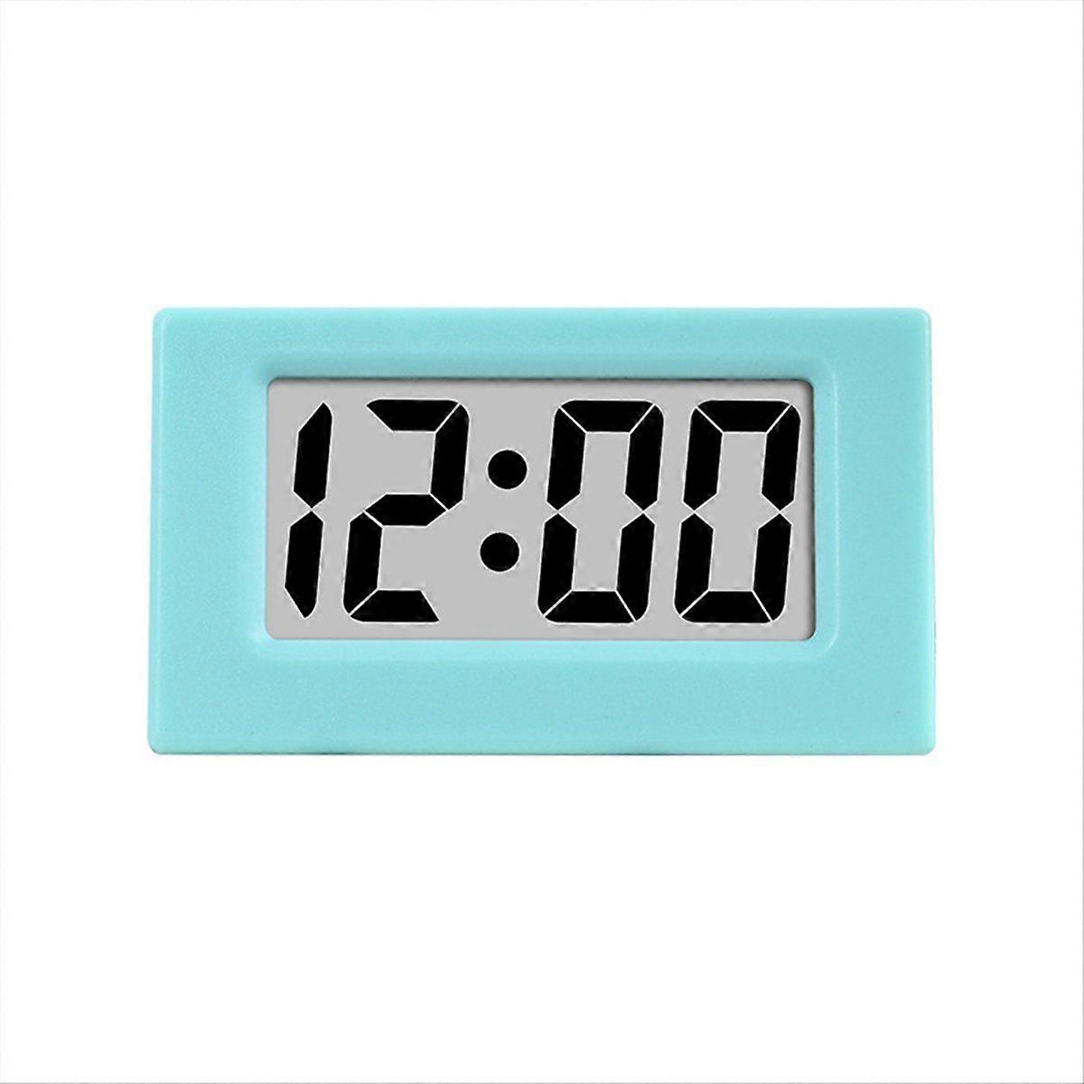 Mini Clock LED Screen Lectronic Digital Alarm Desktop Clock Blue