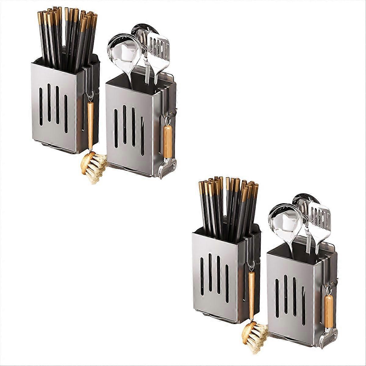 Kitchen Chopstick Holder Multi-Function Cutlery Holder, C