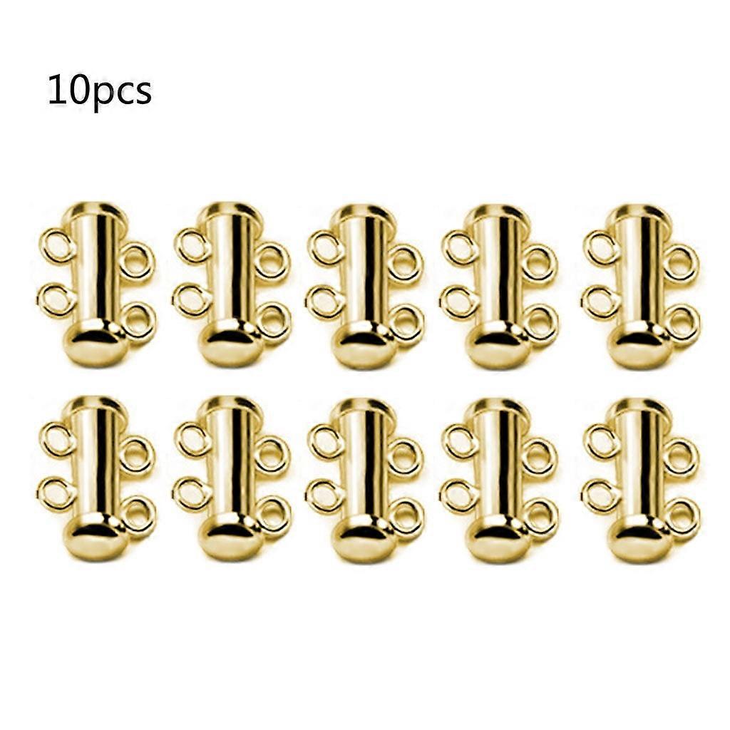 Shinycome End Caps Slider Clasp for Necklaces Bracelet Locking Clasp Converter