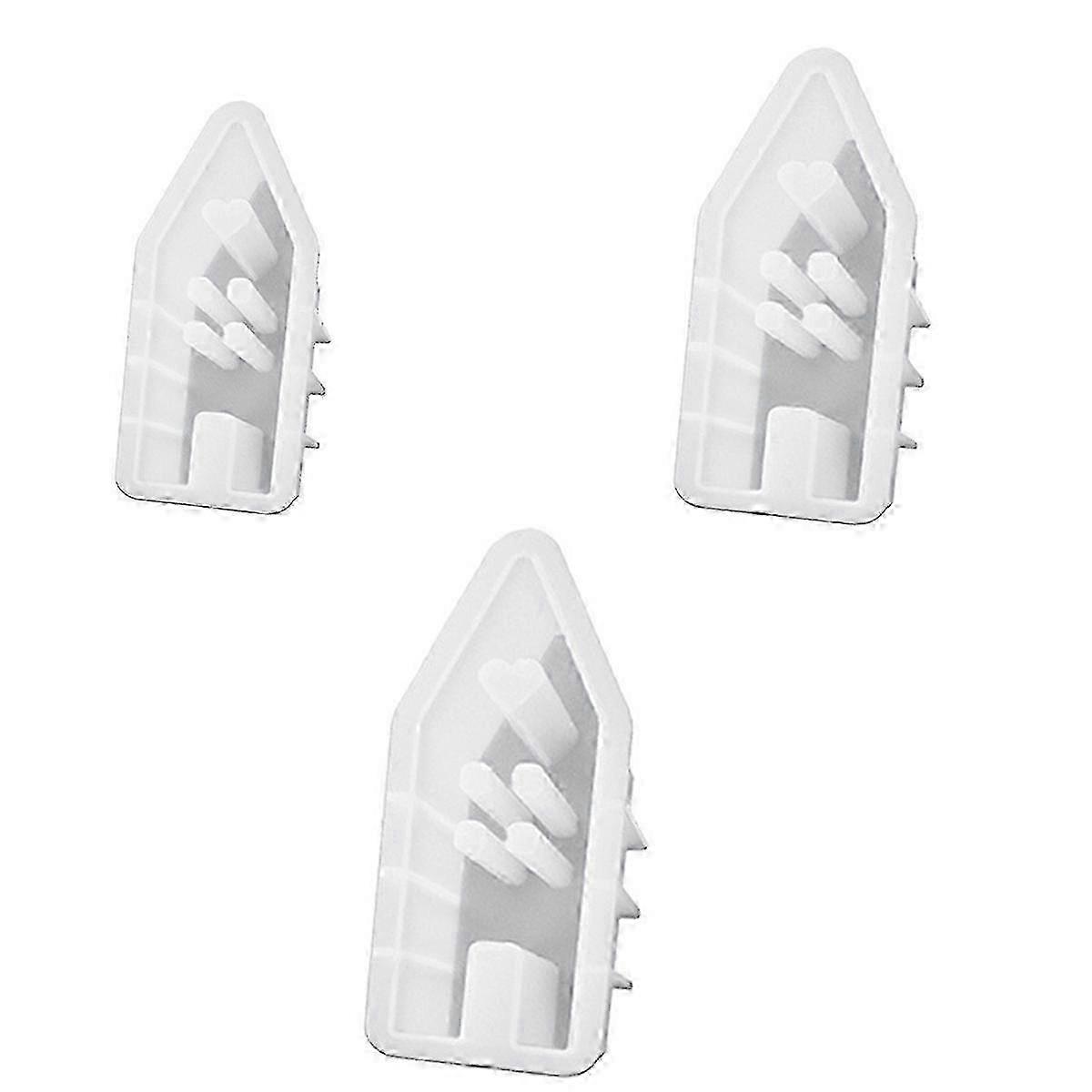 3-Pack Silicone Molds for Candle or Soap Making with House Windows Design