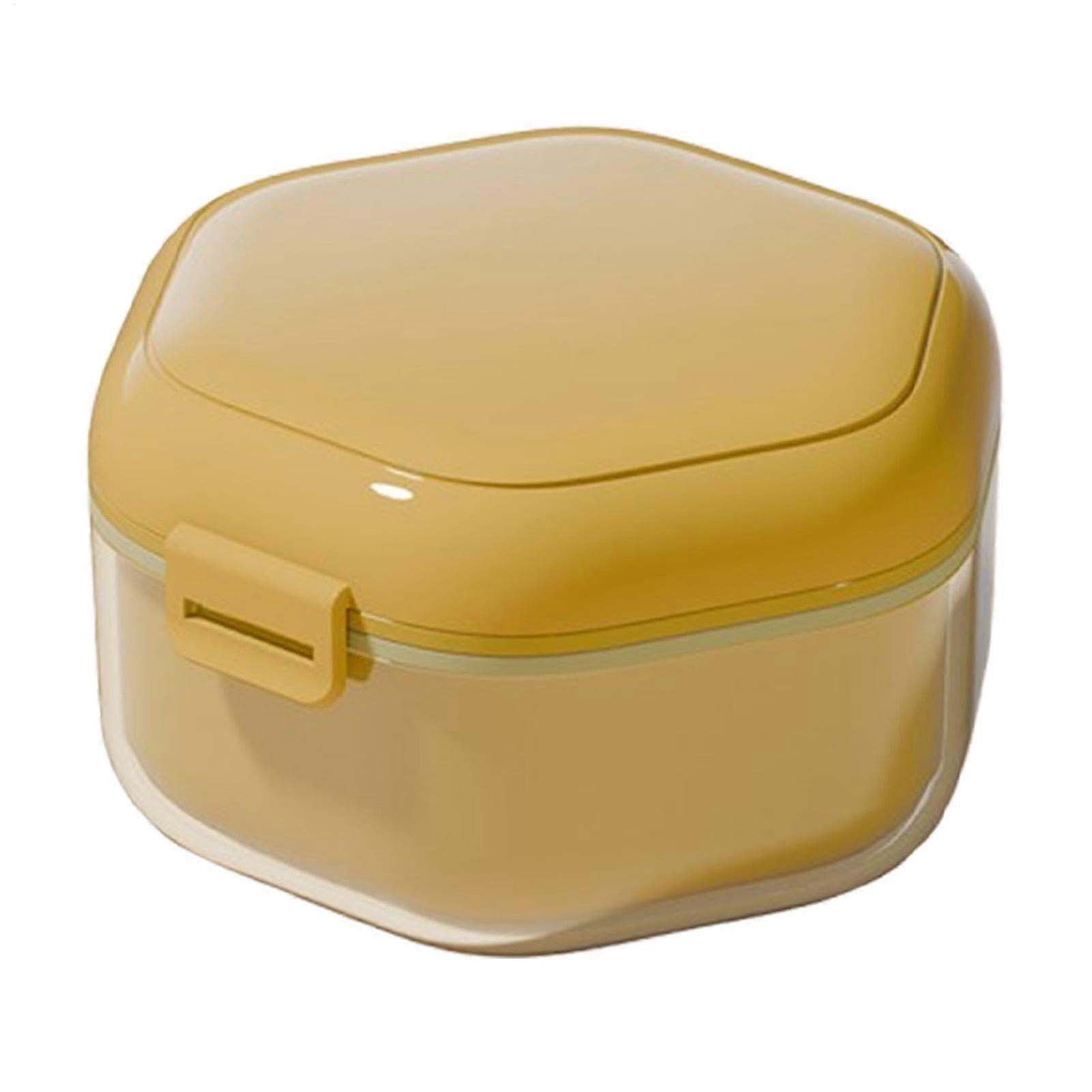 ThreeLayer Travel Holder, Denture Storage Case, Protective Cover