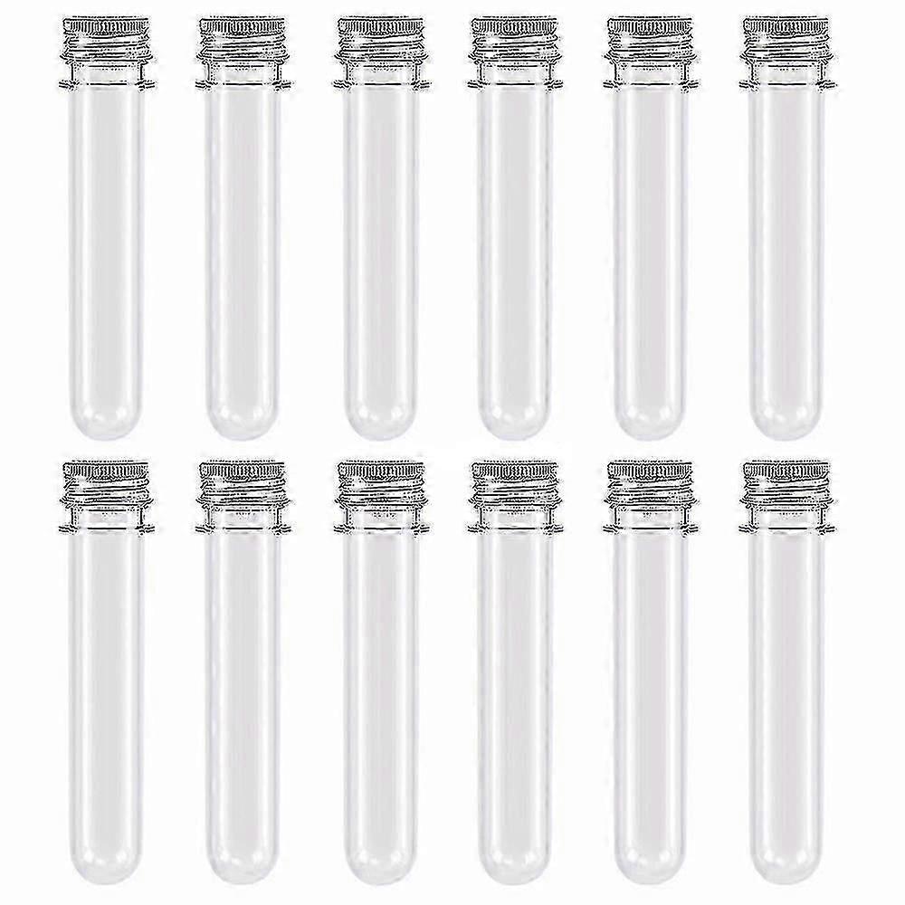 50 Pcs Plastic Test Tubes,45ml Clear Test Tube With Caps