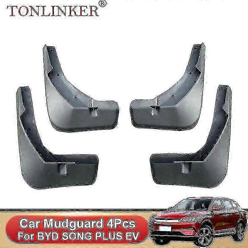 Exquisite Tonlinker Car Mudguard For Byd Song Plus Dm-i Ev 2022 2022 Front Rear Mudguards Splash Guards Fender Mudflaps 4pcs Accessories