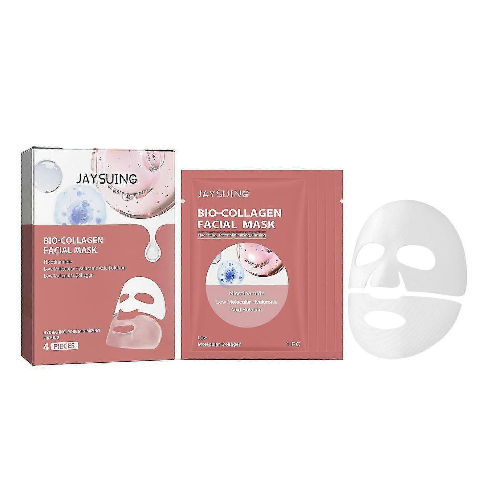 Jaysuing Collagen Tightening Facial Mask (Boxed) Improves Skin Elasticity Smoothen Fine Wrinkles And Wrinkles Keep Moisturizing