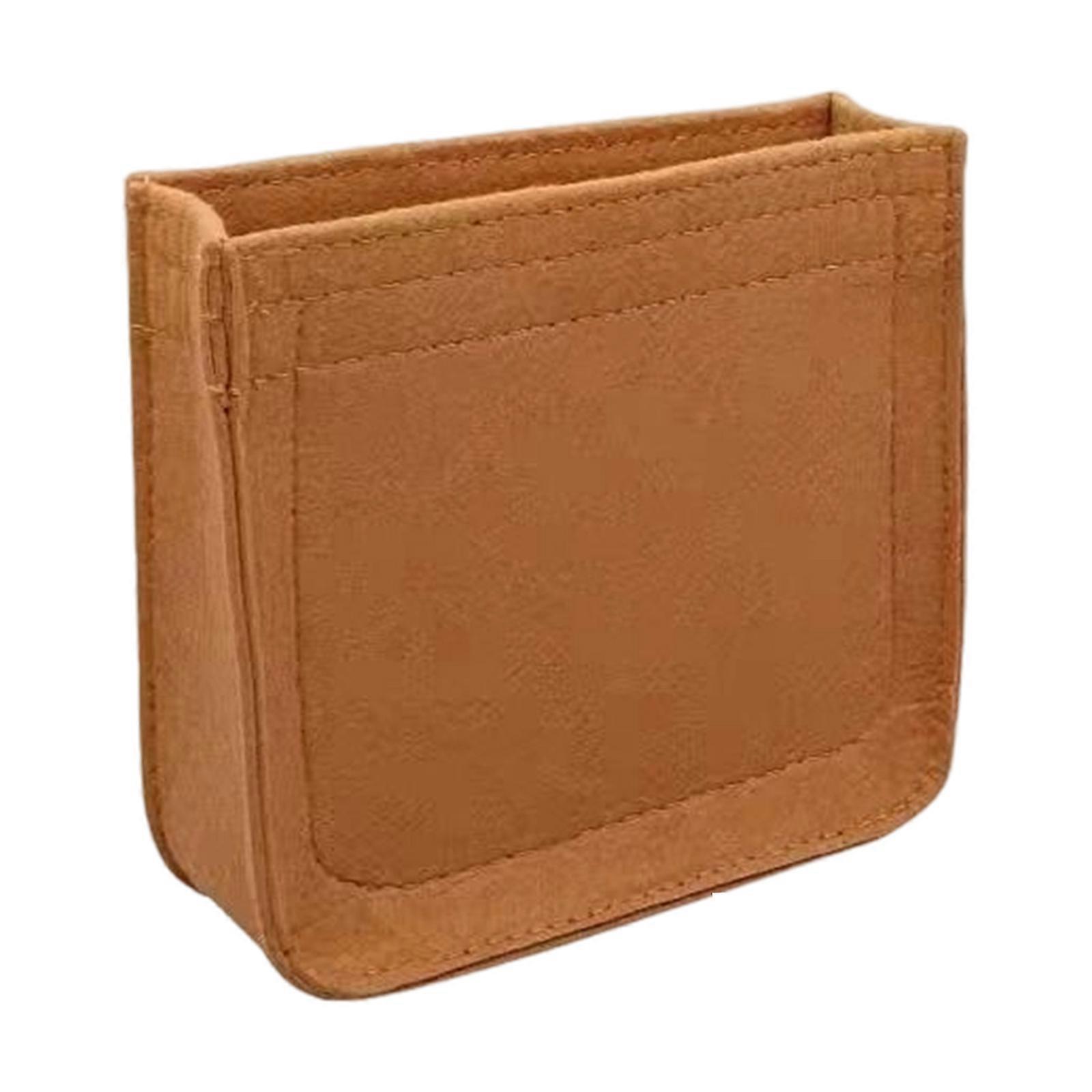 Environmental Friendly Perceived Bag Molder Insert with Multiple Pouches for Electronics and Individual Items  Red brown S