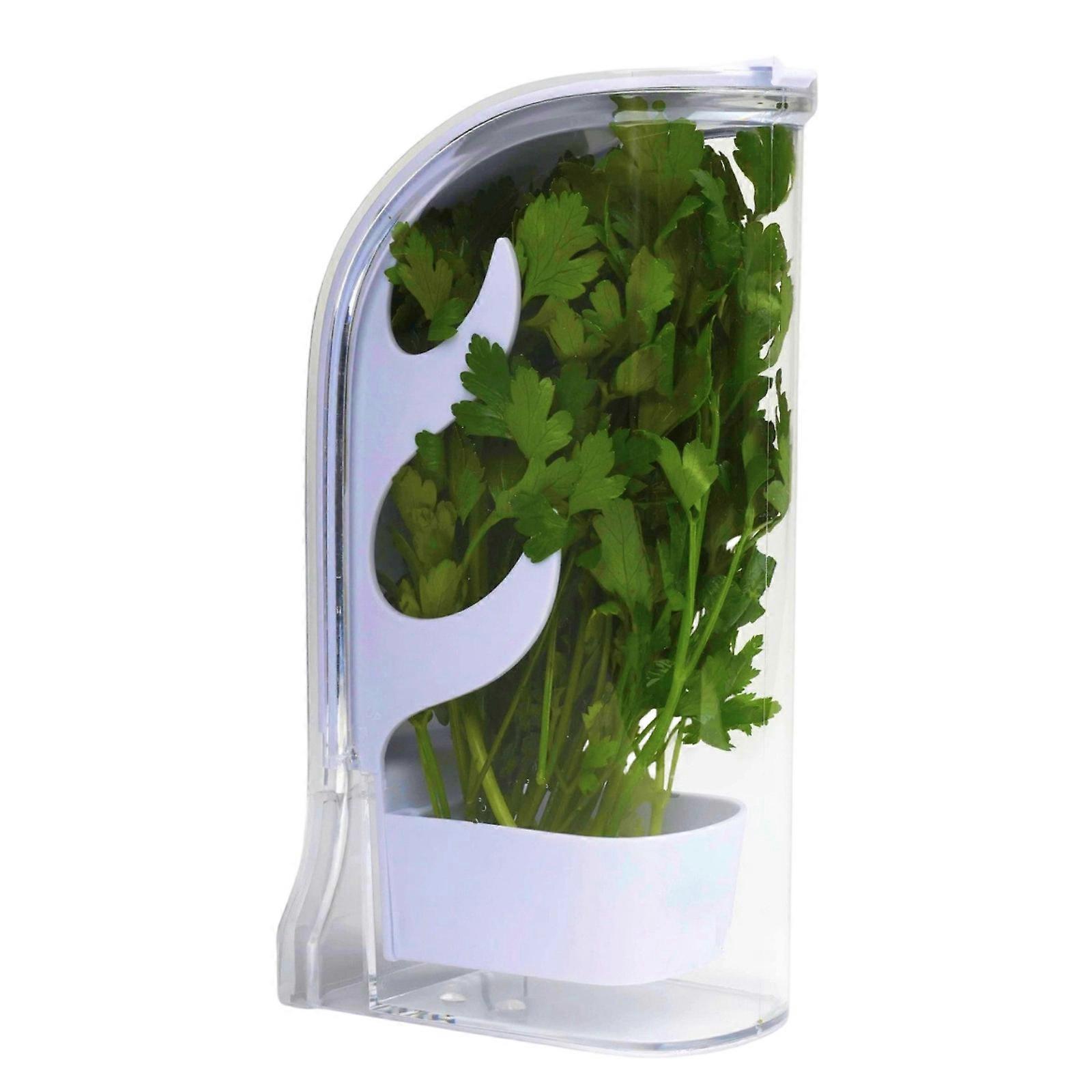Stackable Herb Storage Solution With Window And Crush Resistant Wall For Long Time Crispness Multicolor