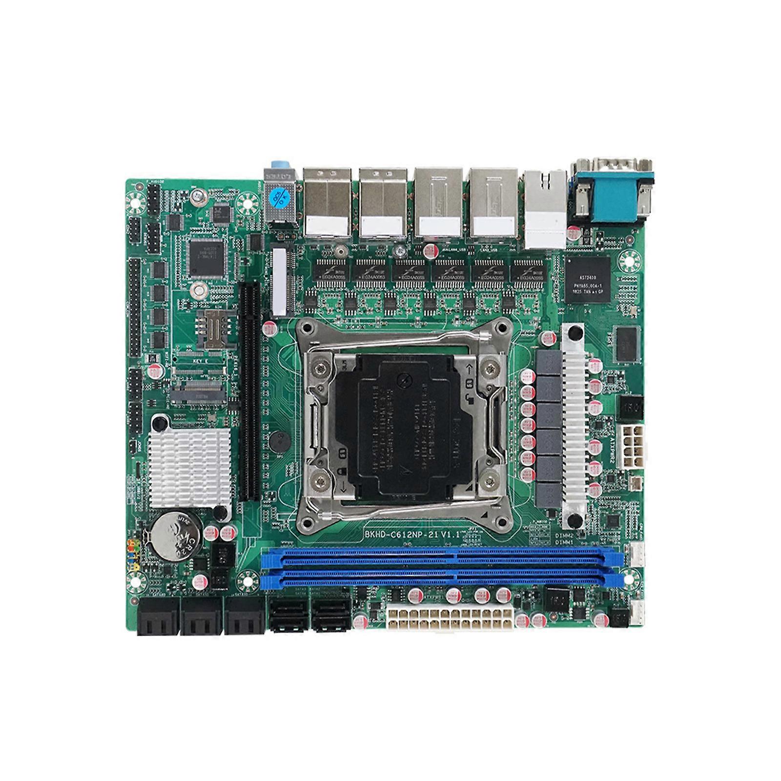 Servers Motherboards With 10 SATAs RAIDs Support Two Processors 6x2.5G Ethernet For Networking Storage Multicolor