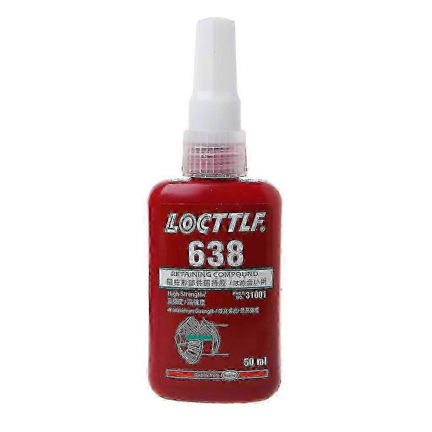 638 Retaining Compound - 50ml High-Strength Thread Locker Adhesive for Bearings and Flanges -YT4