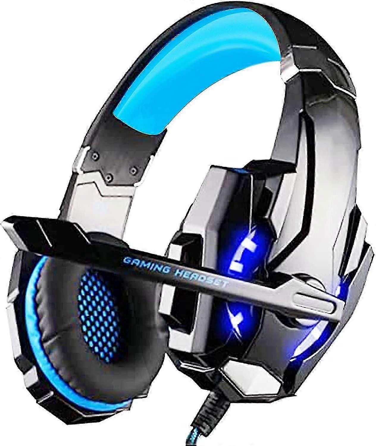 Gaming Headset for PS4, Xbox One, PC with Noise-Cancelling Mic and LED Light