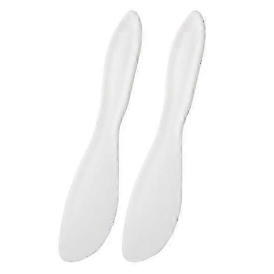 2Pcs Plastic Cake Spatula Food-Grade PP Material Colorful Multifunctional Easy-to-operate Rounded Corner Scraper