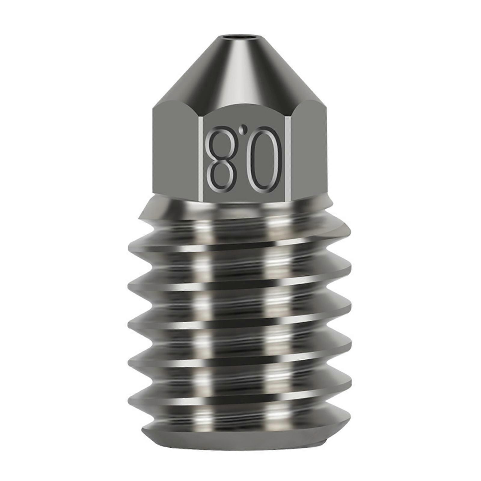 Copper Alloy Fast Speed 3D Printer High Flow Nozzles, 0.2mm 0.4mm 0.6mm 0.8mm for K1 Series  0.8mm