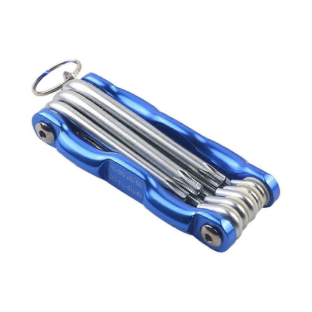 Folding Hex Key Box End Wrench Set Flat Ball Head Spanner Key Set-B
