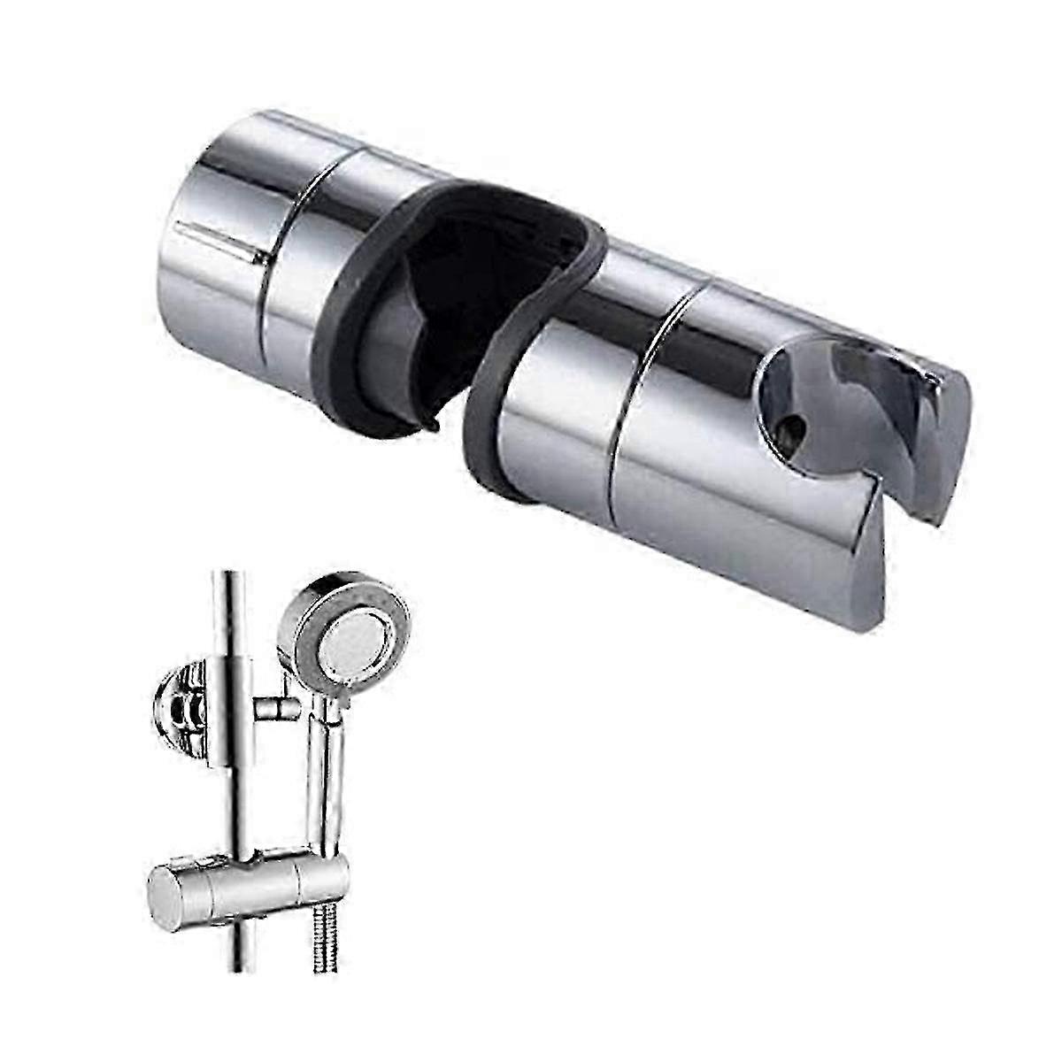 m Replaceable Hand Shower Bracket, ABS Shower Head Holder, Diameter 18 - 25mm Adjustable (Gray)