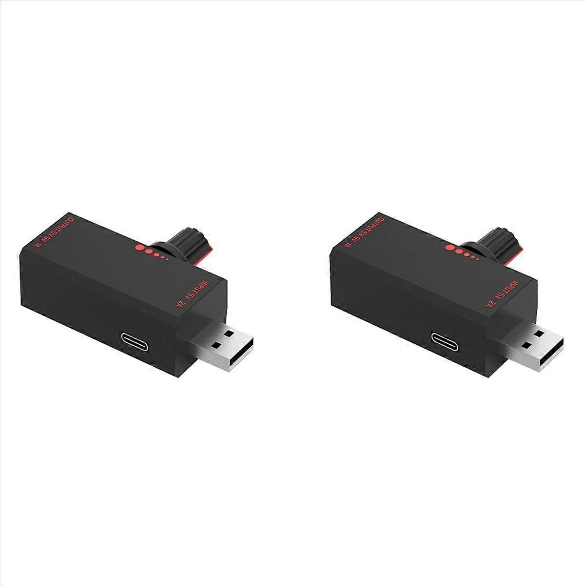 2X 5W 5V Fan Speed Controller Induction Speed Controller with Switch Protection USB Interface Laptop