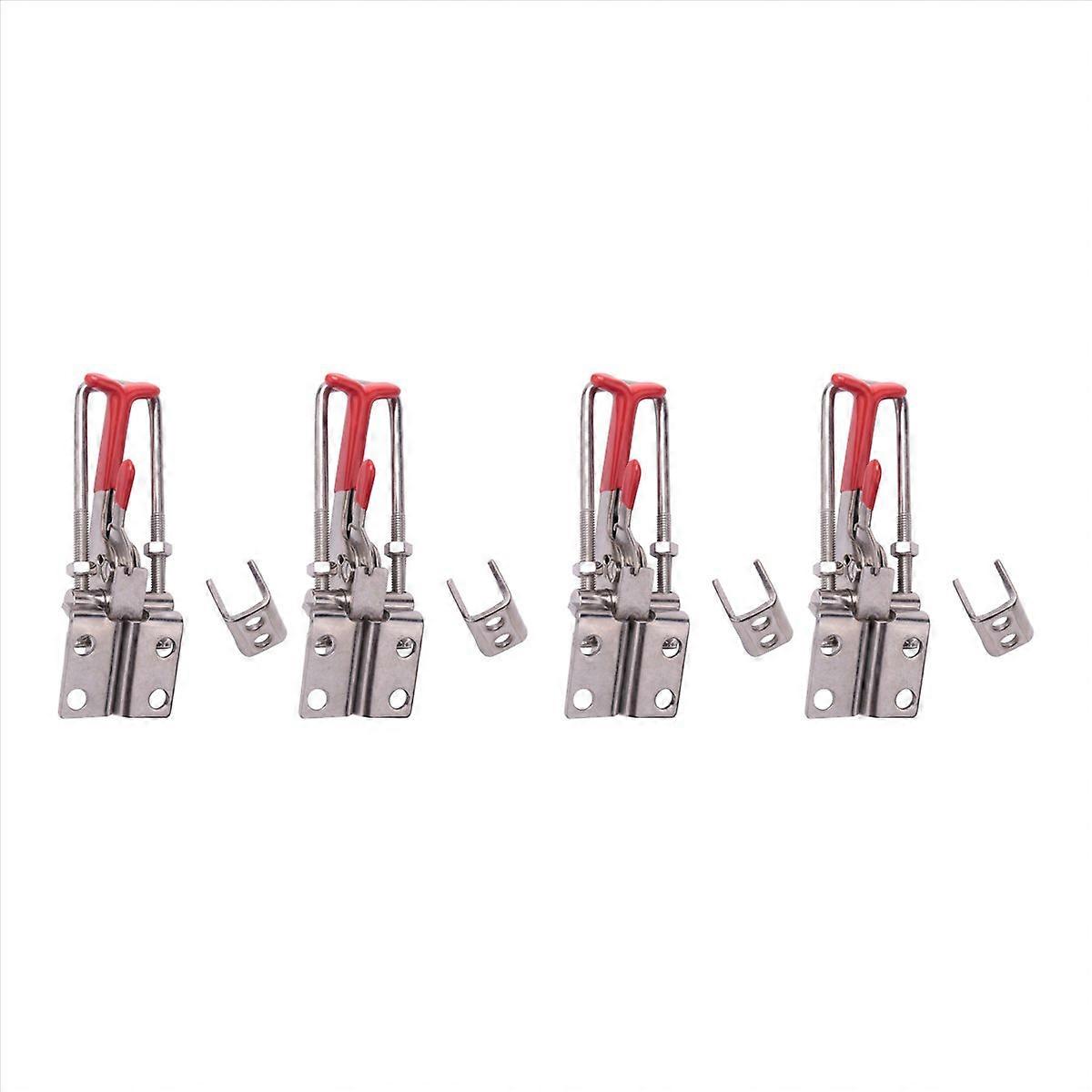 4-Pack 2000Lbs Capacity Heavy Duty Adjustable Latch U Bolt Self-Lock Toggle Clamp