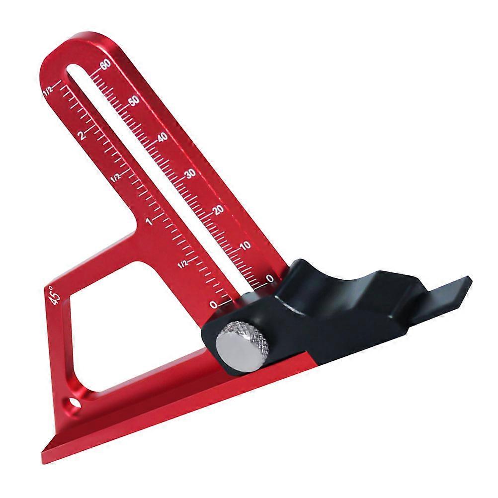 Woodworking Accessory Step Depth Gauge Portable Woodworking Tools And Accessory Router Step Depth Gauge Red 15.00X9.00X2.00CM Circular Saw 1Pack