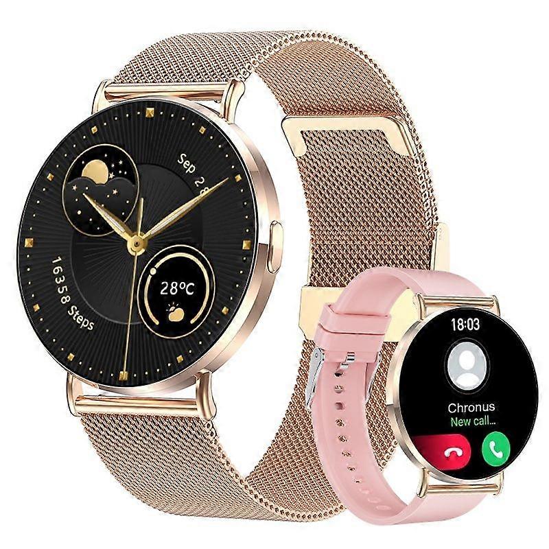 QS05 Smartwatch 1.32-inch AMOLED Ultra Clear Screen Fitness Tracker with SpO2/heart Rate/Sleep Tracking