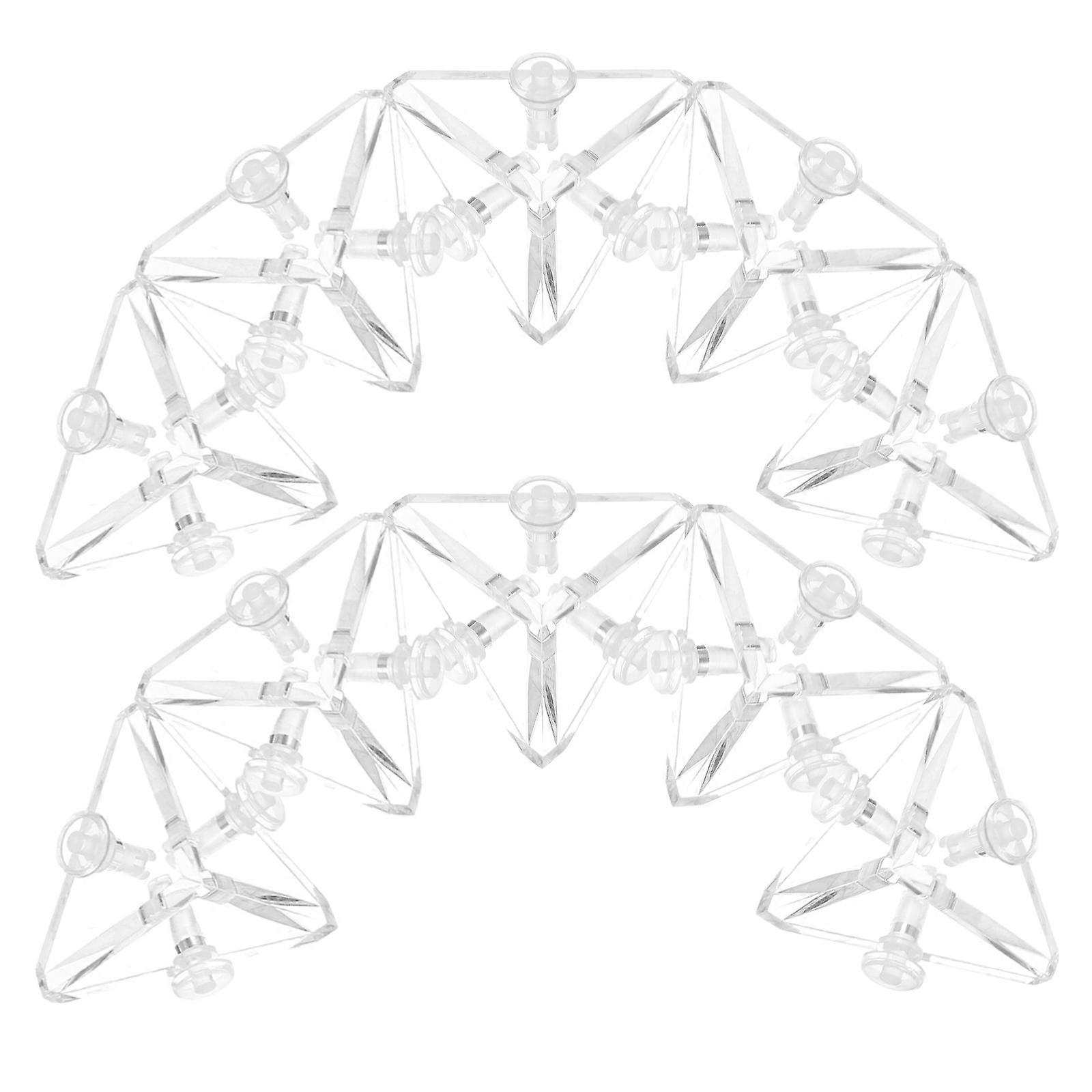 Acrylic Display Cabinet Triangle Connector for Stable 12Pcs Use