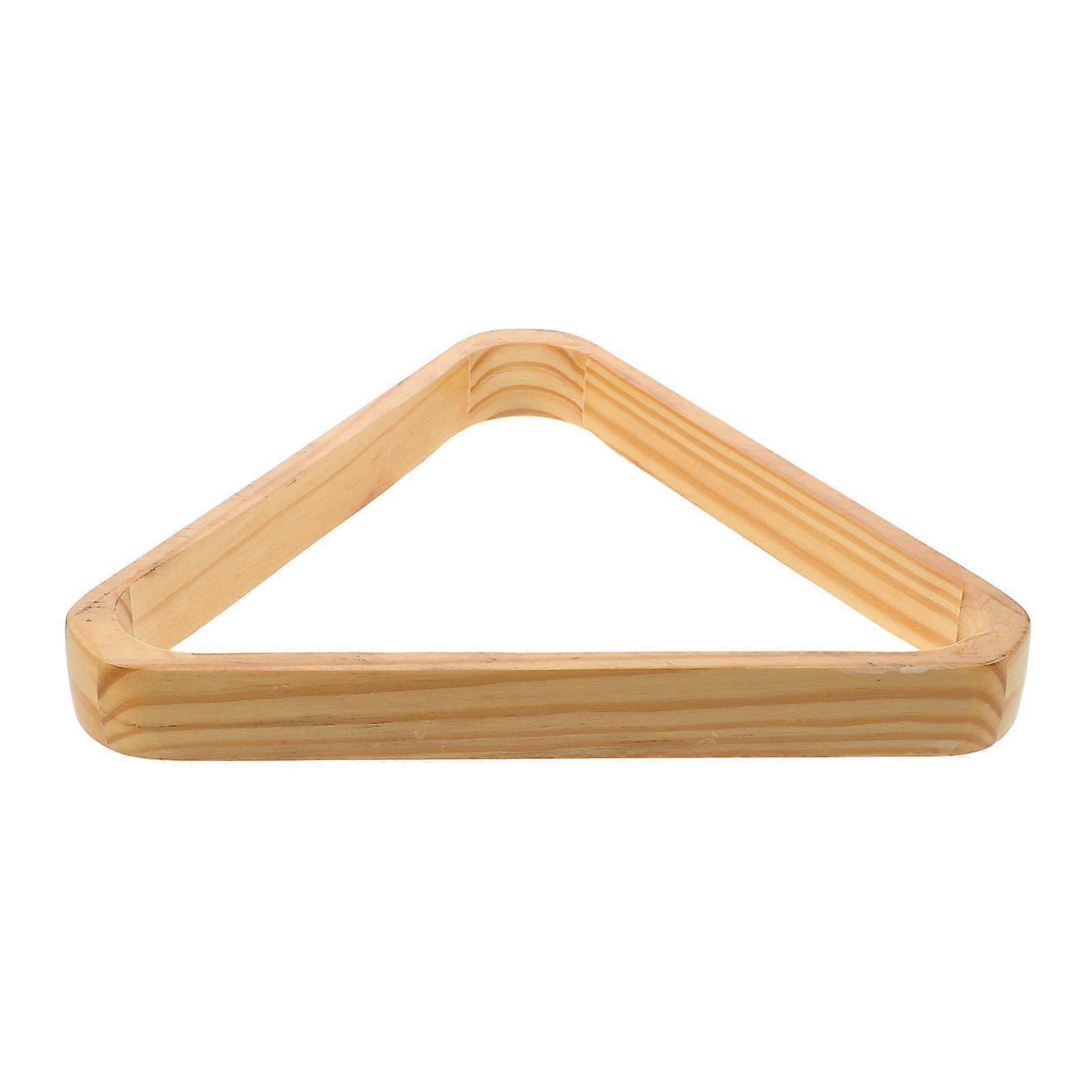 Billiard Ball Rack Set Pool Table Accessories Triangle Storage Box Light Brown Multifunction Design 1Pack