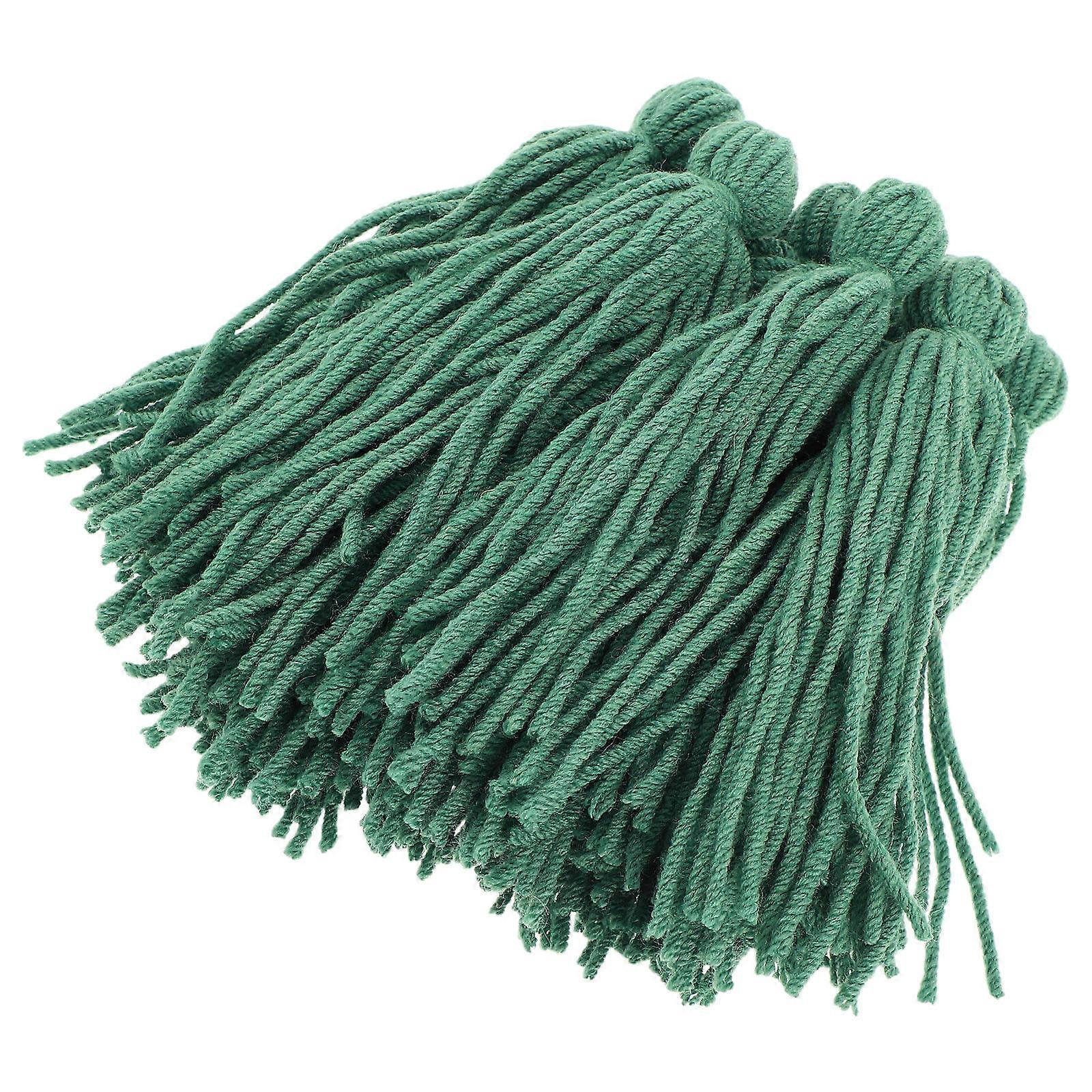 Fish Spawning Mops for Aquarium Breeding with Green Floating Shelter 10Pcs