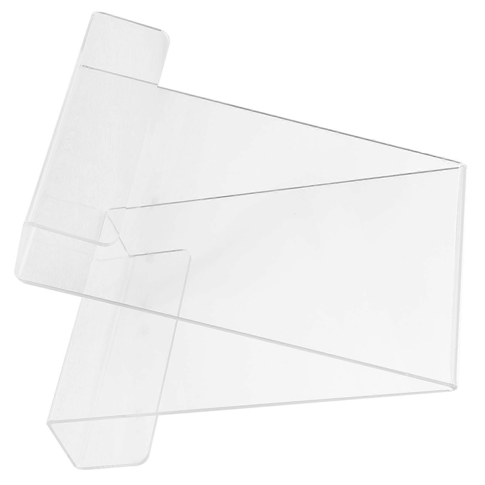 Acrylic Book Display Stand for Daily Use Transparent Book Storage Holder Double Sided