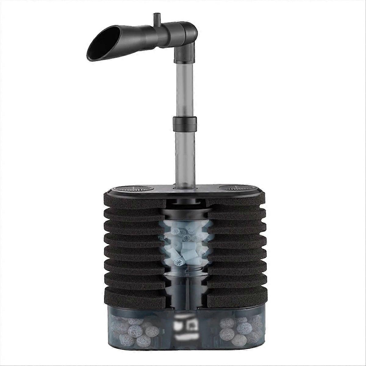  Aquarium Filter Air Lifting Internal Filter for Small Medium Fish Tanks Filtering Impurities Provide Oxygen Content