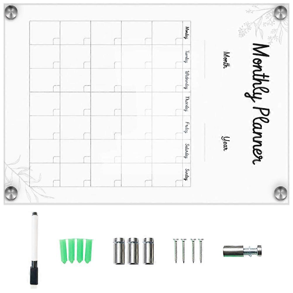 Hanging Transparent Acrylic Board Sign for Wall-Mounted Message Boards 5Sets